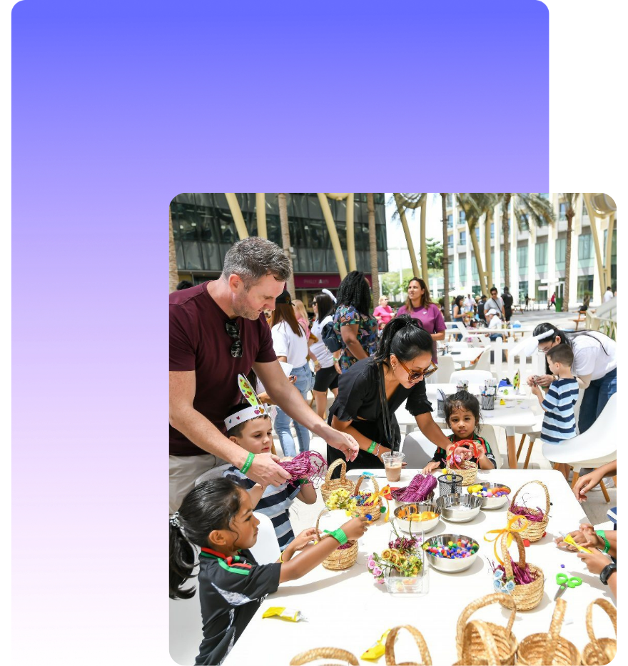 Creators covering an Expo City event