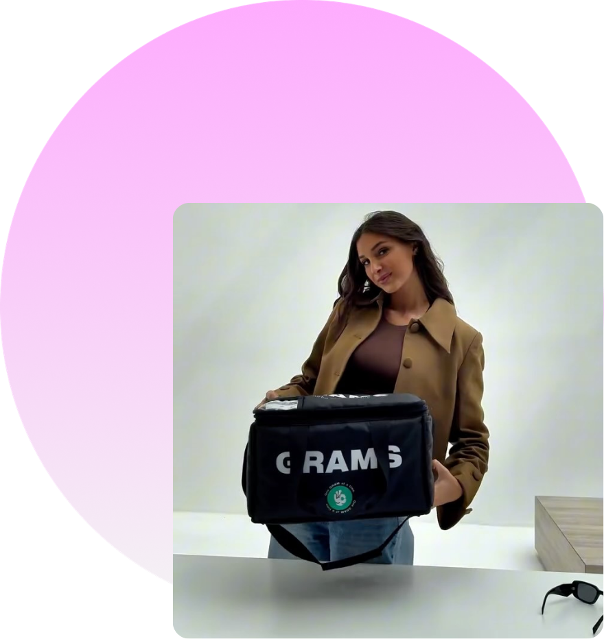 Grams campaign visual
