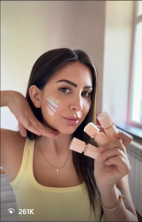 Sade Skin creator reel, 261K views
