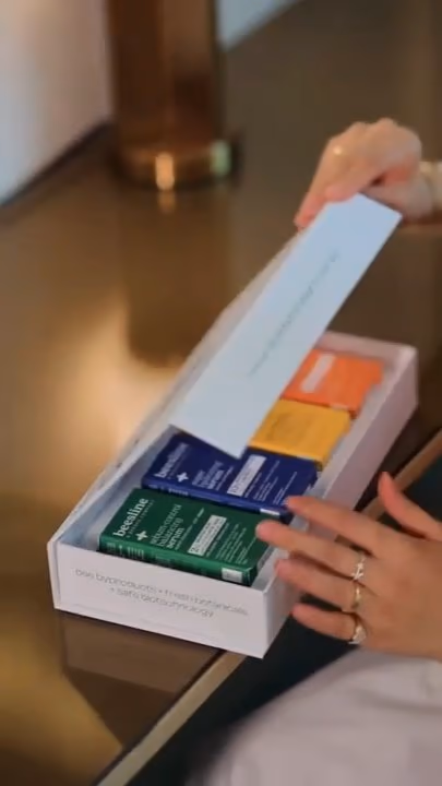 Creator presenting approved beauty products